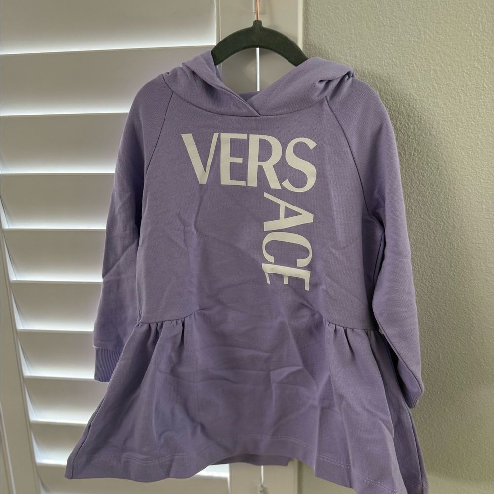 Brand new with tags Versace Purple Sweatshirt Dress size 4